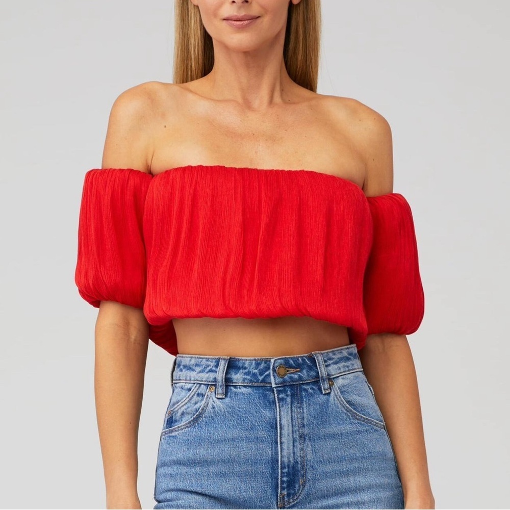 Line & Dot Audrey Off Shoulder Blouse